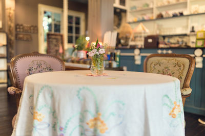 Table and chairs at home