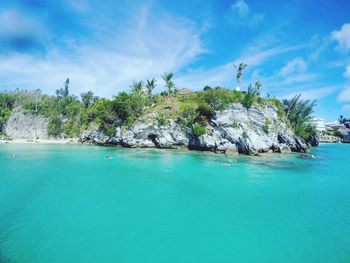 Scenic view of sea against sky