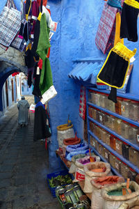 People at market stall