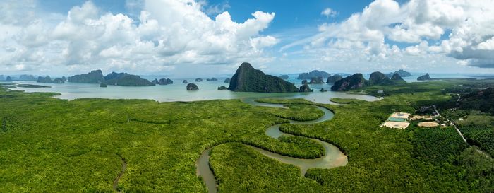 Scenic view of sea against sky