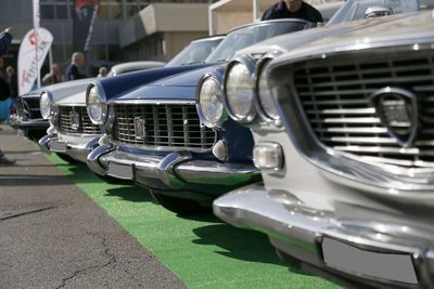 Close-up of vintage car