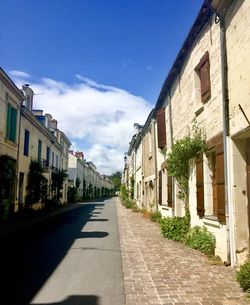 Street amidst buildings in town