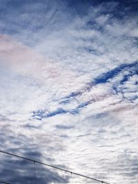 Low angle view of cloudscape against sky