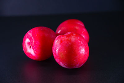 Close-up of tomatoes on table