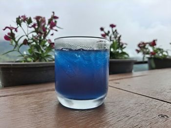 Close-up of drink on table