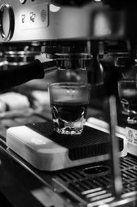 Close-up of coffee in cafe