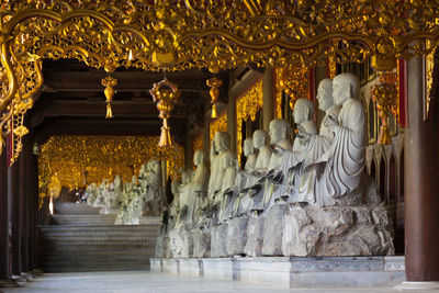 View of buddha statue in temple