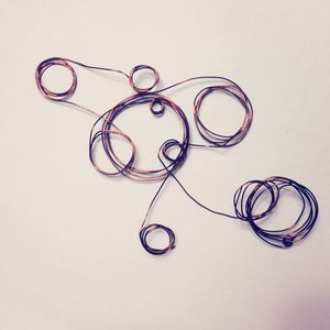 Close-up of painting on white background