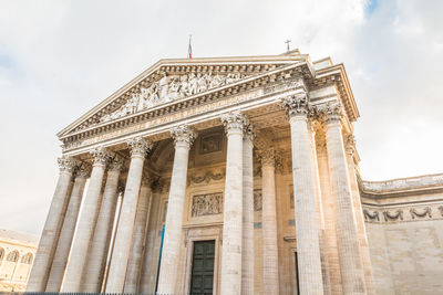 Low angle view of historical building against sky