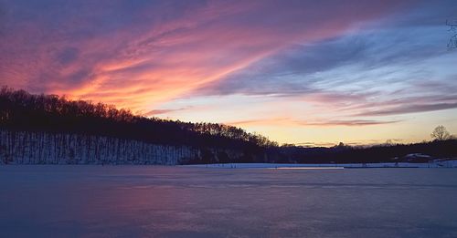 Scenic view of sky at sunset