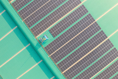 High angle view of swimming pool