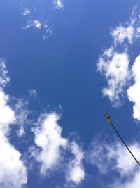 Low angle view of cloudy sky