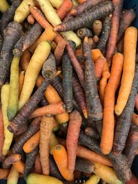 Full frame shot of carrots