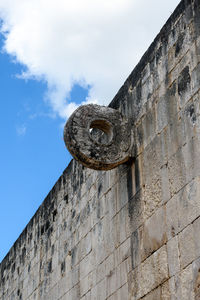 Low angle view of building against sky