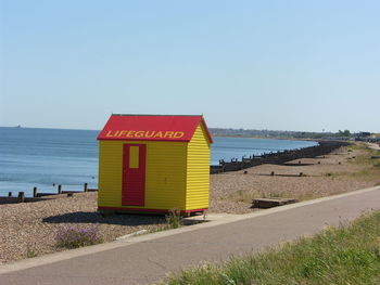 Lifeguard hut at beach
