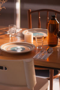 Close-up of coffee on table