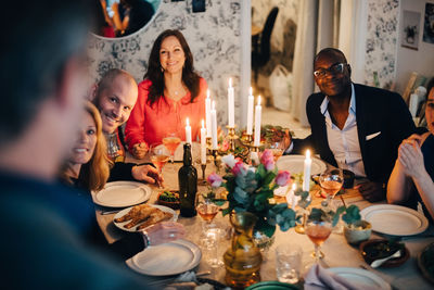 Group of people at restaurant