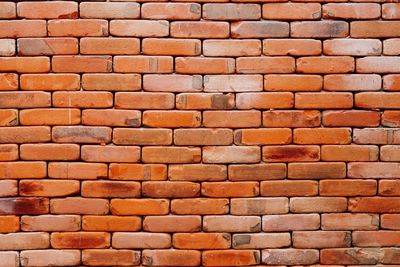 Old brown and red brick wall background