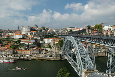 Maria pia bridge in porto, portugal, designed by gustave eiffel