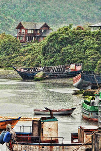 Built structure in water