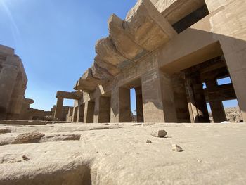 Low angle view of historical building against sky