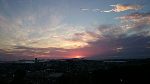 Cityscape at sunset