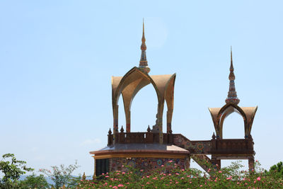 View of temple against clear sky