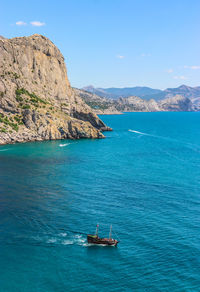 Scenic view of sea against sky