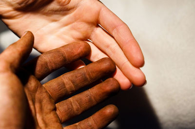 Midsection of woman holding ice cream