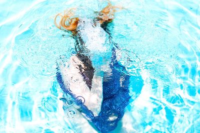 Full frame shot of water in swimming pool