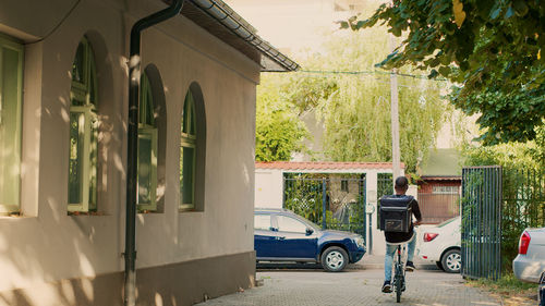 Cars on street