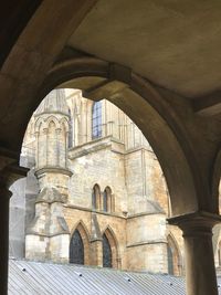 Low angle view of historical building
