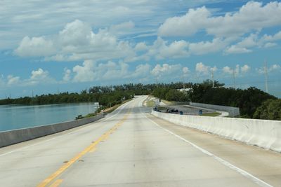 Road against sky