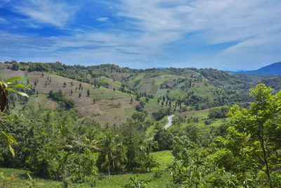 Scenic view of landscape against sky