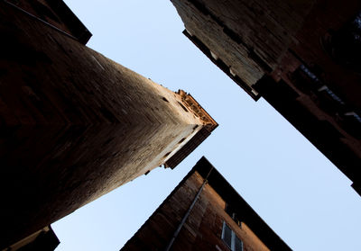 Low angle view of a building against clear sky