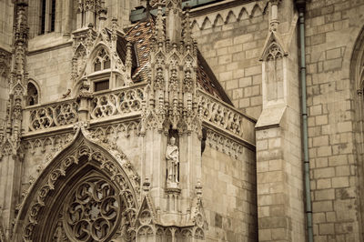 Low angle view of buddha statue