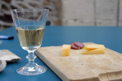 Close-up of drink on table