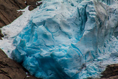 Close-up of frozen sea