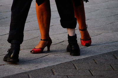 Low section of people standing outdoors