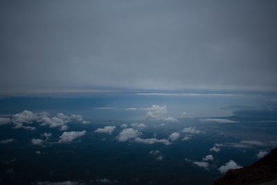 Aerial view of clouds in sky