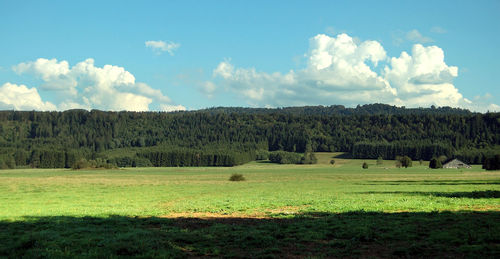 Scenic view of landscape against sky