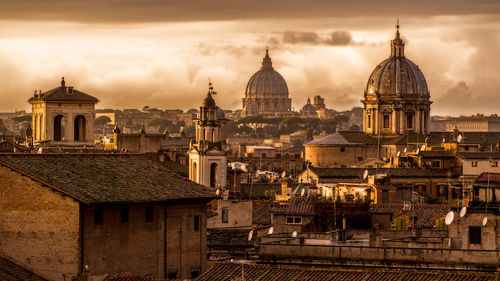 Cathedral against sky during sunset