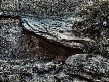 Rocks in water