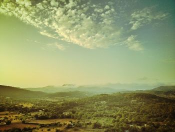 Scenic view of landscape against sky