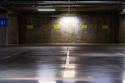 Interior of abandoned building