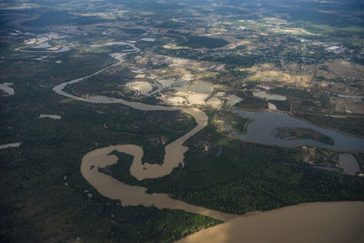 Aerial view of landscape