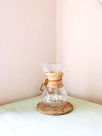 Close-up of coffee on table