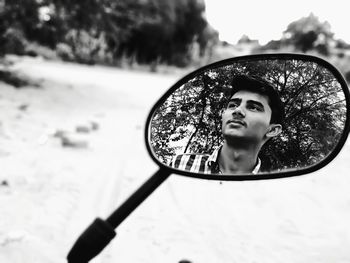 Portrait of boy wearing sunglasses