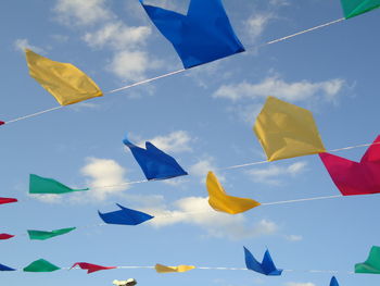 Flags of a feast of st. john in northeastern brazil