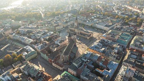 High angle view of cityscape